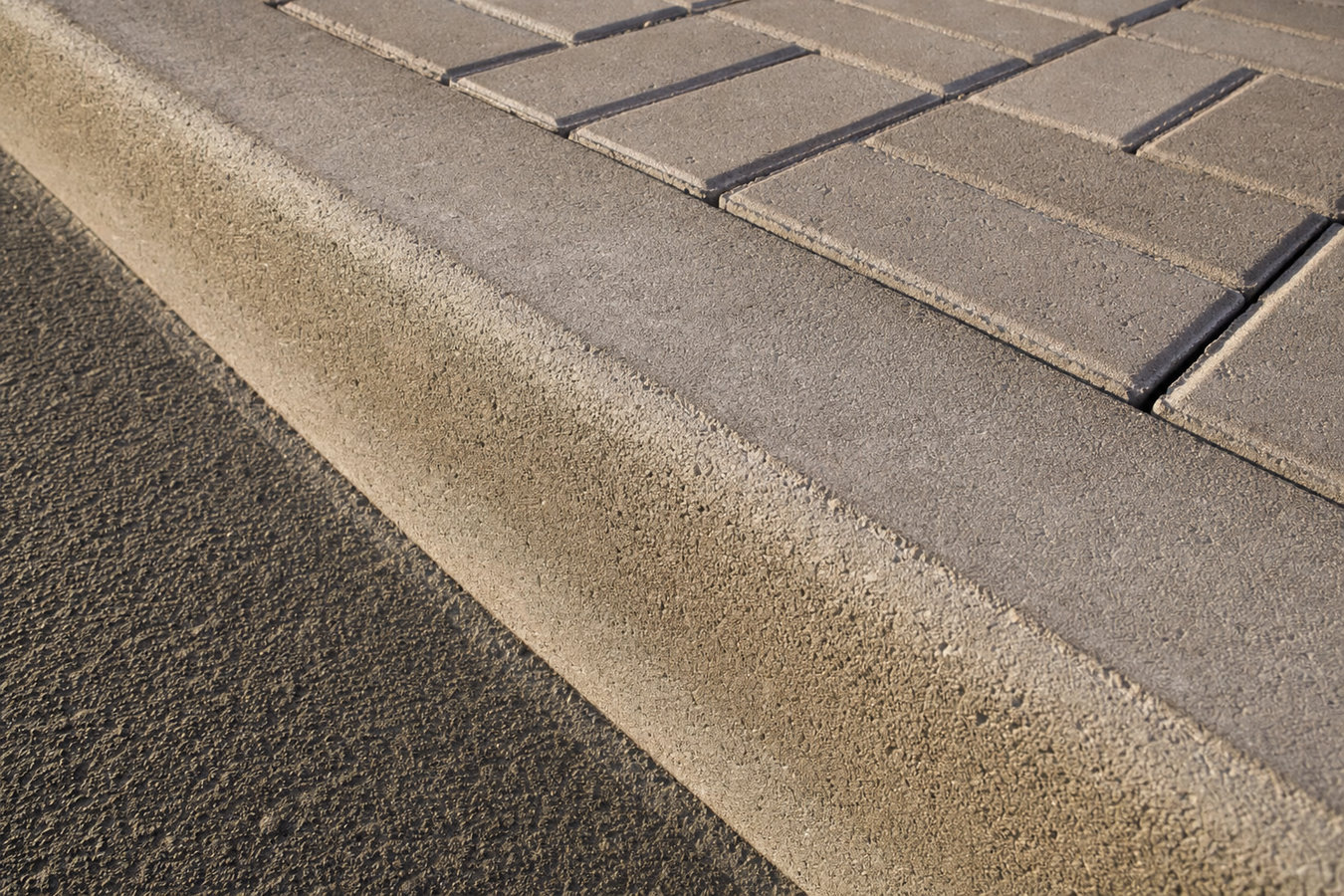 Concrete curbing and sidewalks
