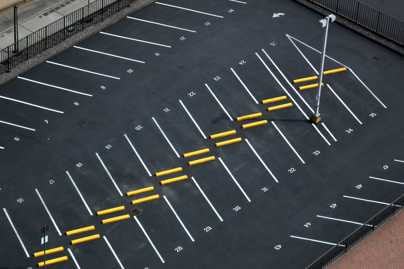Parking lot paving